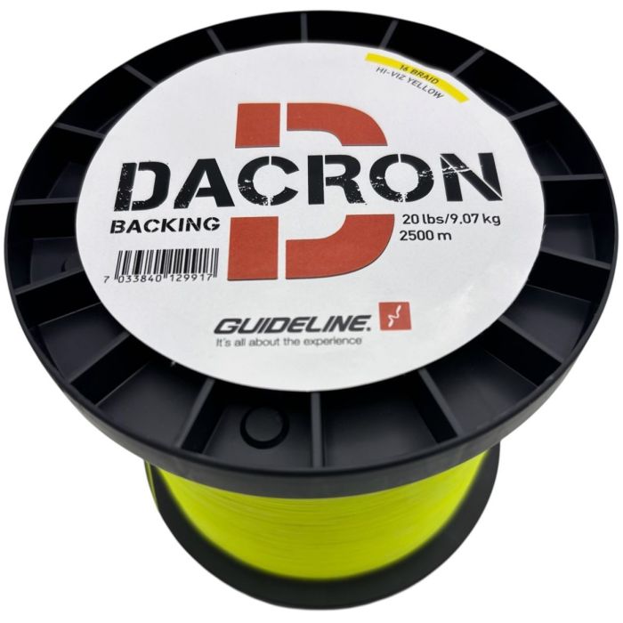 Guideline Braided Backing  Lbs Hi Viz Yellow Metermål