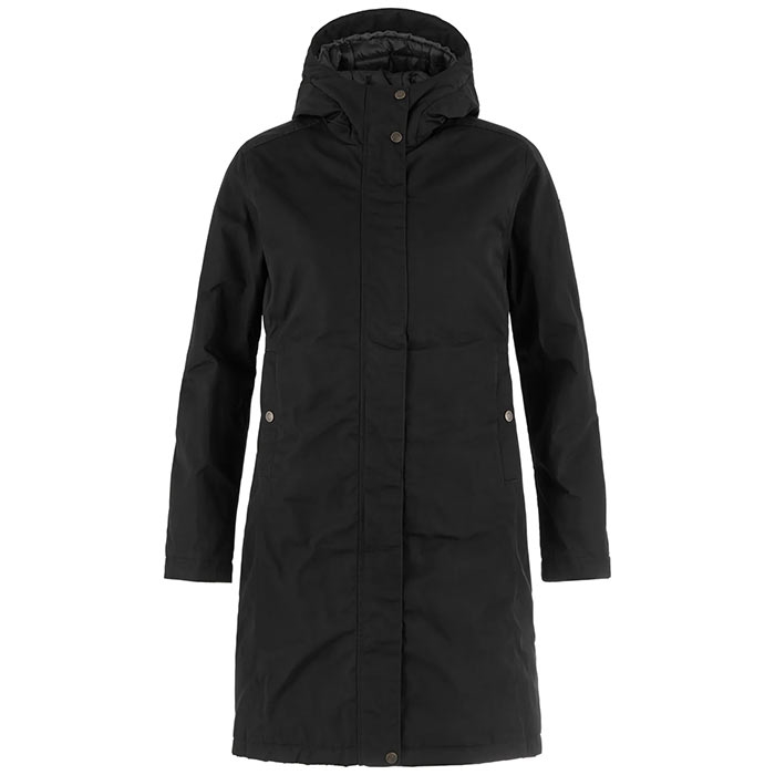 Fj? Llr? Ven Kiruna Hydratic Padded Parka Kvinder   Damer Black Xl   Jakker