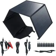 Lakuda Solcellepanel  W M    Usb Udgange    V Dc   Solcelleoplader