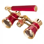 Levenhuk Broadway  E Red Lorgnette Opera Glasses   Kikkert