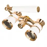 Levenhuk Broadway  E White Lorgnette Opera Glasses   Kikkert