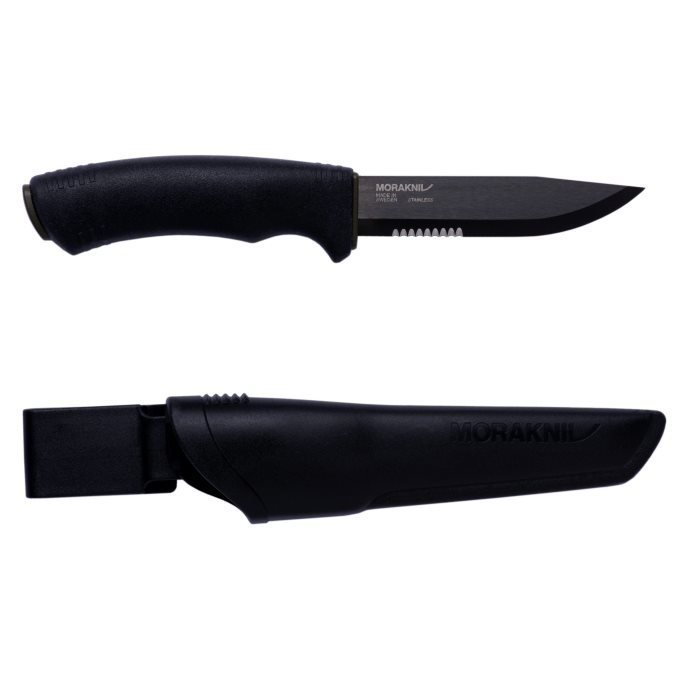 Mora Bushcraft Jagtkniv med Sortblad til Friluftsliv