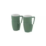 Outwell Gala   Person Mug Set Shadow Green   Krus
