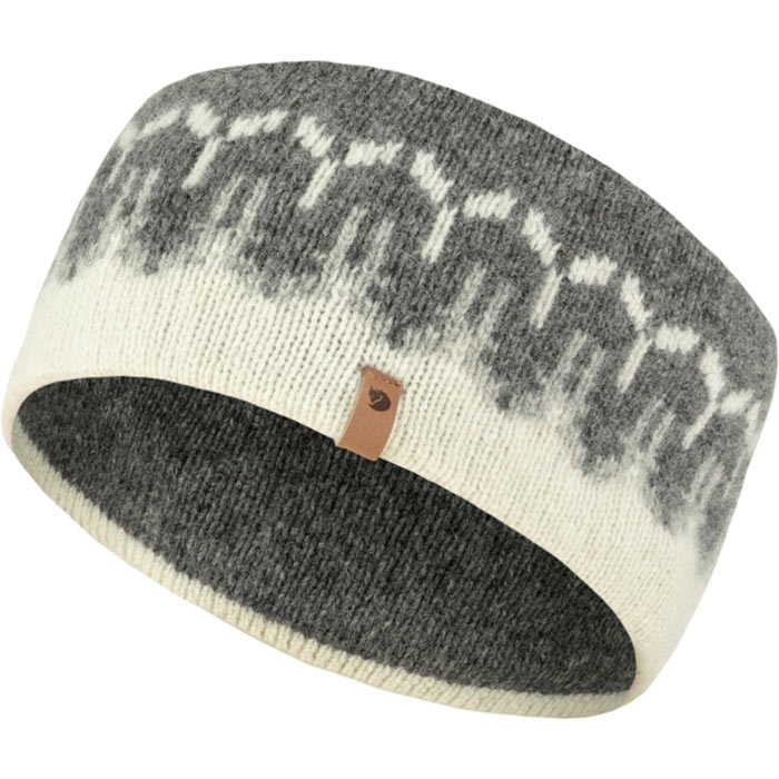 Fj? Llr? Ven ? Vik Path Knit Headband Chalk White   Grey   Pandebånd