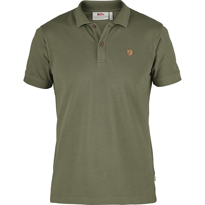 Fjällräven Herre Polo Shirt – Grøn Piquétrøje Tilbud!
