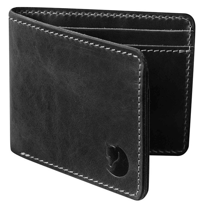 Fjällräven Sort Pengepung i Vegetabilsk Læder - Must-Have!