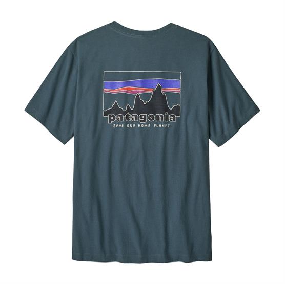Patagonia Mens   Skyline T Shirt  Summit Blue