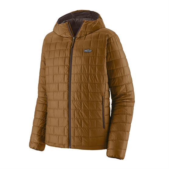 Patagonia Mens Nano Puff Fitz Roy Trout Hoody  Wolf Brown