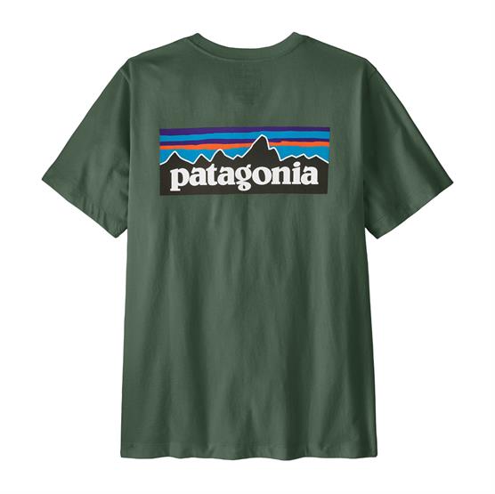 Patagonia Mens P  Logo T Shirt  Canopy Green