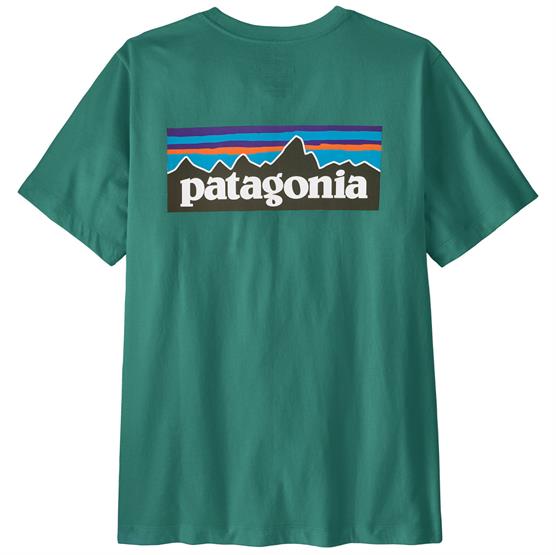 Patagonia Mens P  Logo T Shirt  Gem Green