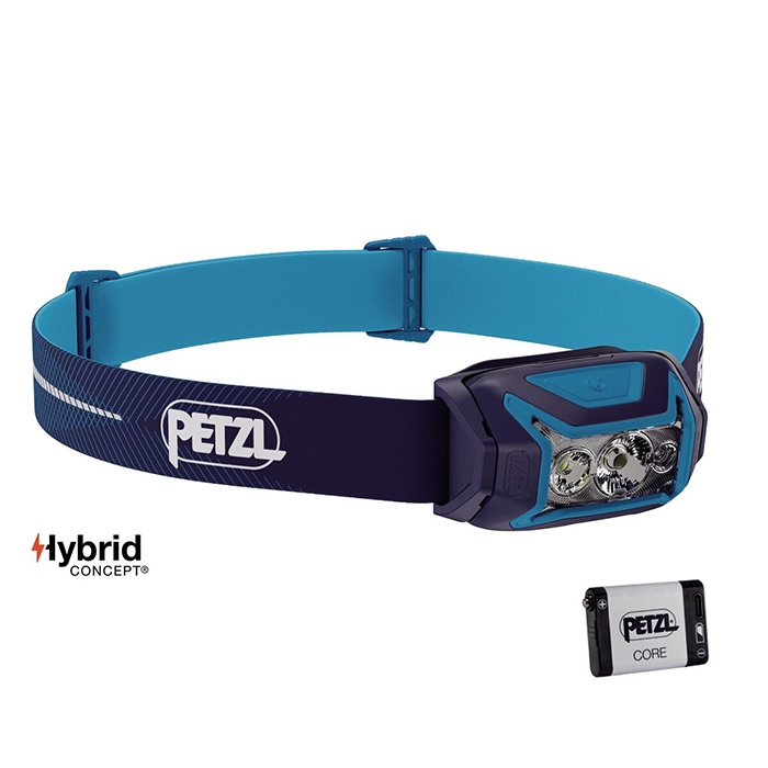 Petzl Actik Core   Lm Pandelampe Blue   Pandelamper