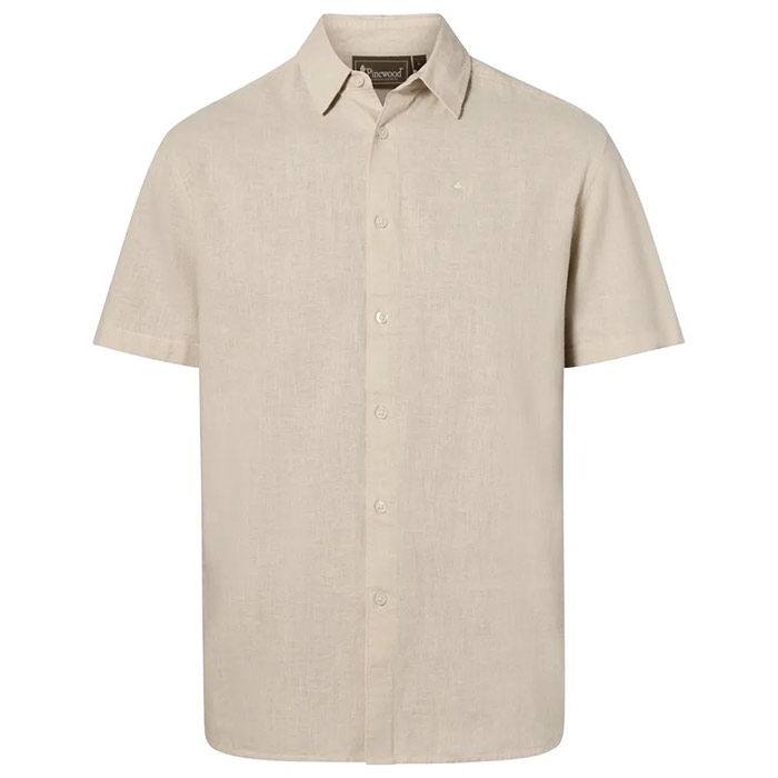 Pinewood V? Rnamo Insectsafe  Hemp Mix Herre   Mænd Linen Beige L   Skjorter