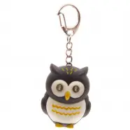 Puckator Hooting Owl Ugle Nøgleringslygte Med Lyd   Sort   Lommelygte