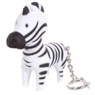 Puckator Nøgleringslygte Med Lyd   Zebra   Lommelygte
