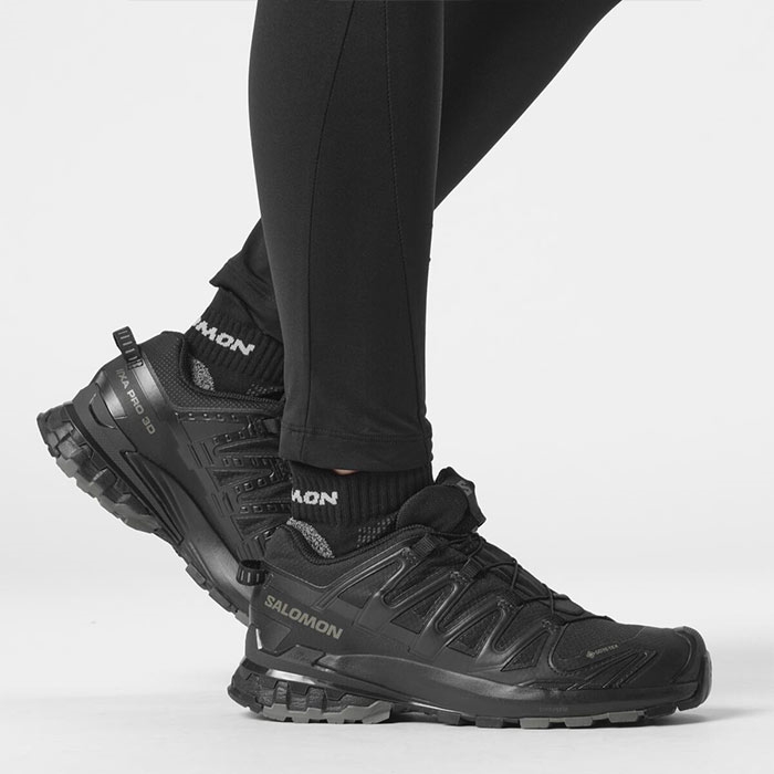 Salomon Xa Pro  D V  Gtx Kvinder   Damer  Black Phantom Pewter      Uk     Vandresko