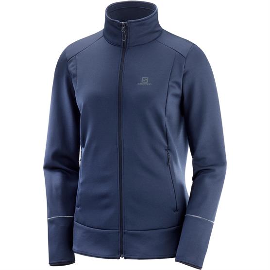 Salomon Discovery Fleece til Dame - Blå