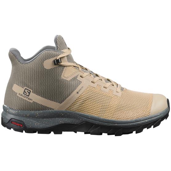 Salomon Outline Prism Mid Gtx Womens  Safari   Stormy Weather