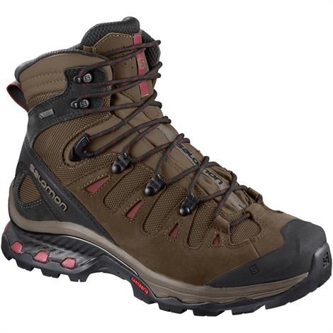 Salomon Quest 4D 3 GTX Vandrestøvler til Damer - Teak/Rød