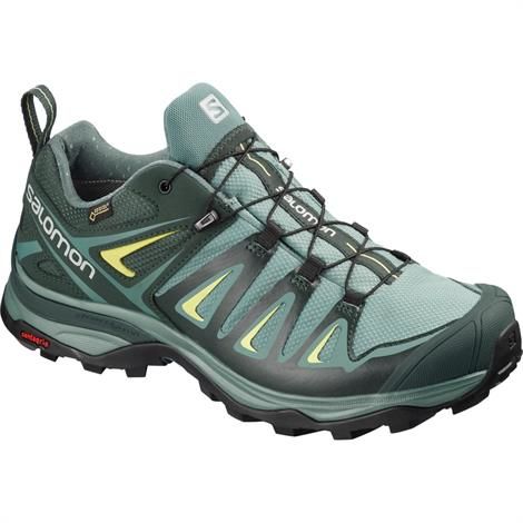 Salomon X Ultra   Wide Gtx Womens  Artic   Darkest Spruce