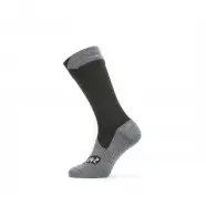 Sealskinz Raynham Wp All Wt  Mid Sock   Black Grey Marl   Str  L   Sokker