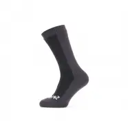 Sealskinz Starston Wp Cold Wt  Mid Sock   Black Grey   Str  M   Sokker