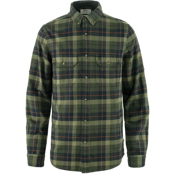 Fjällräven Singi Heavy Flannel Skjorte - Sort Tilbud!