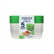 Sistema Meal Prep  Pack   Ml   Tilbehør Til Køkken