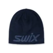 Swix Wool Logo Beanie   Dark Navy   Str      Hue