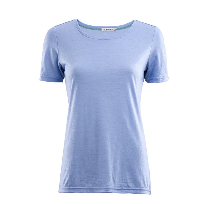 Aclima Lightwool T-shirt til kvinder - Lilla udendørs top