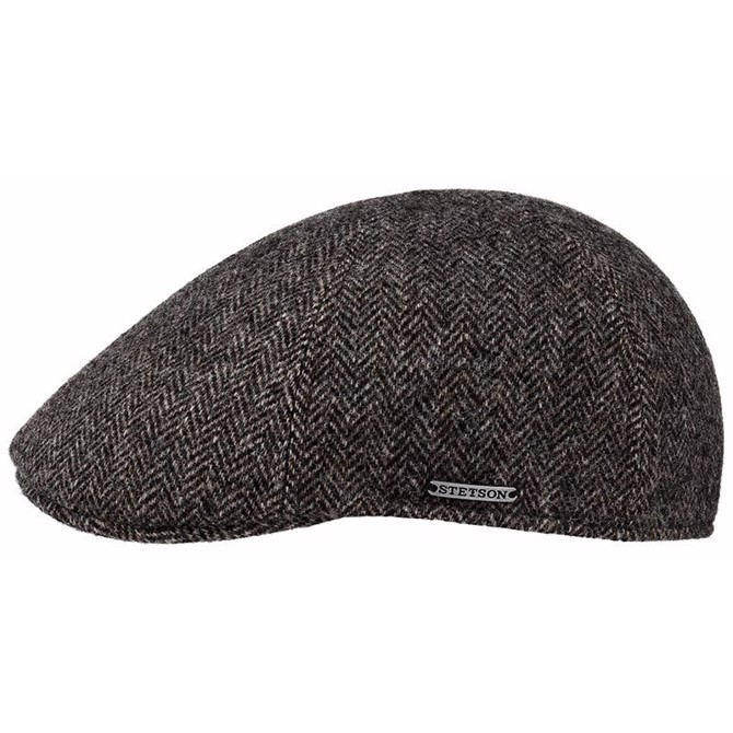 Stetson Texas Herringbone Sixpence i Mørkegrå – Udsalg!