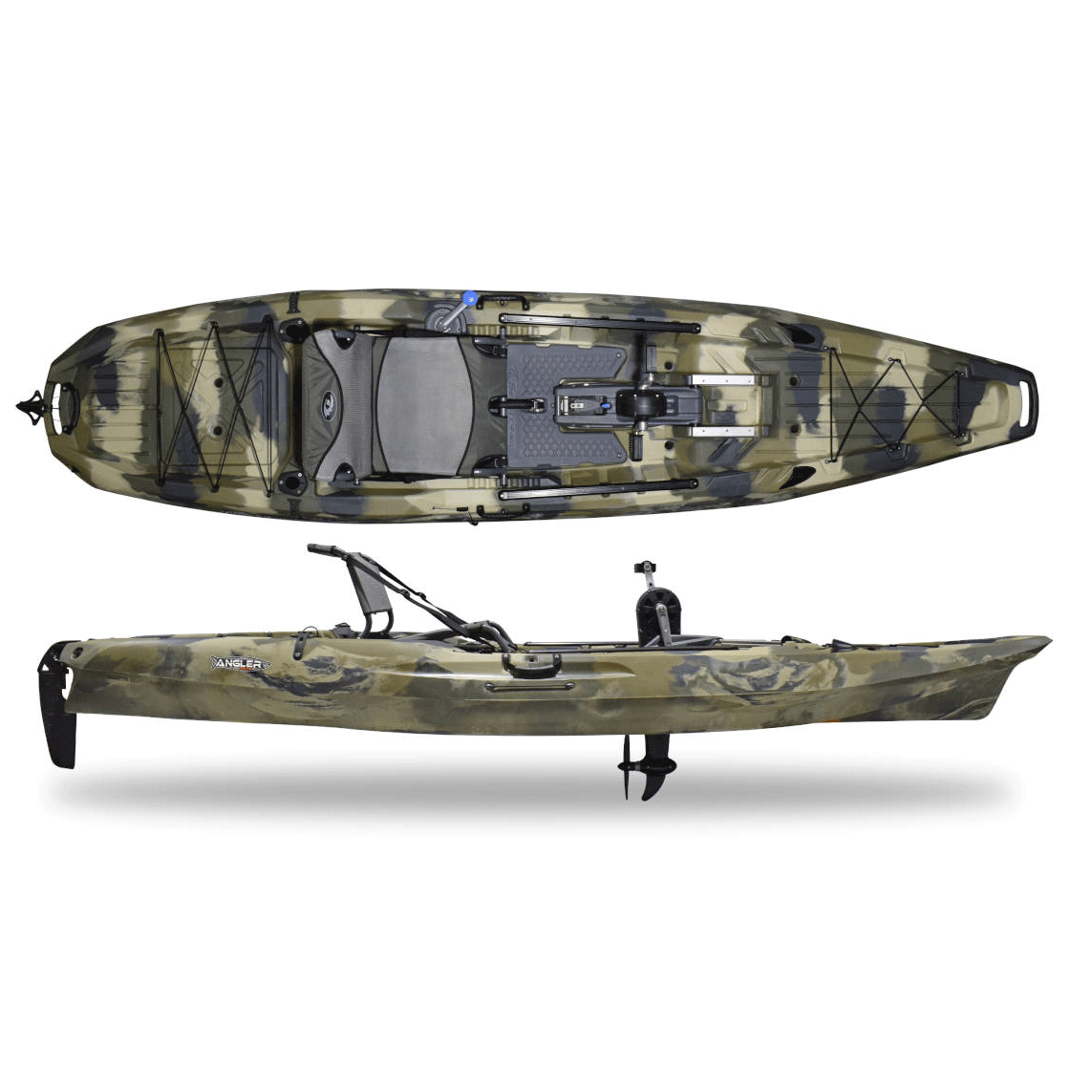 Angler 120 Rapid Pedal Kajak i Terra Camo – Fantastisk Udsalg!