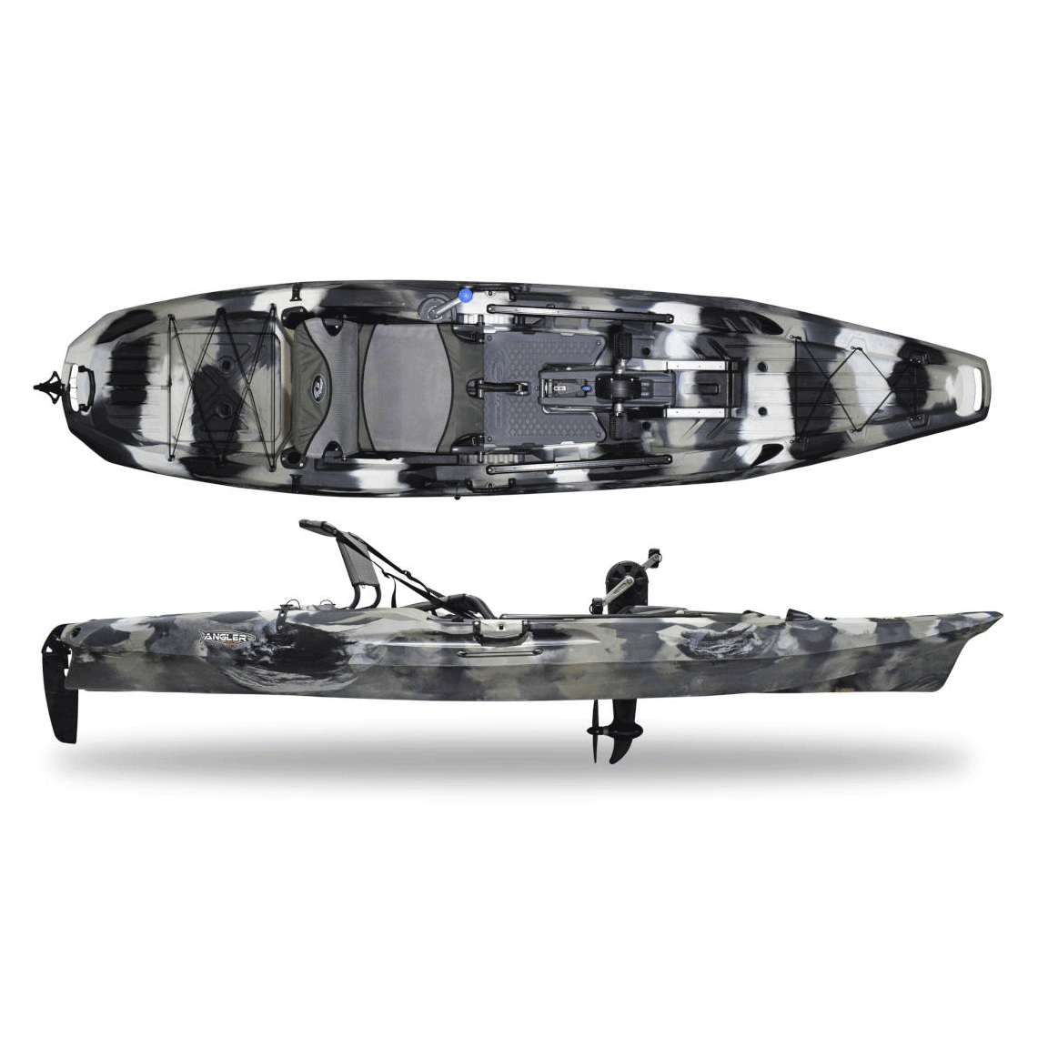 Angler 120 Rapid Pedal Kajak i Urban Camo - Udsalg!