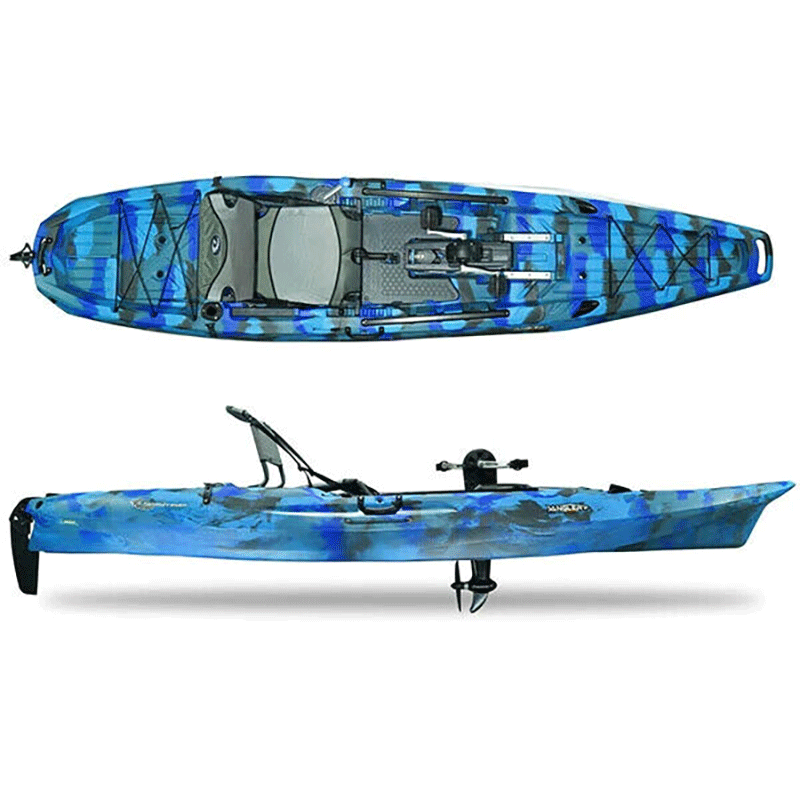 Angler 120 Rapid Pedal Kajak Wave Camo - Fantastisk tilbud!