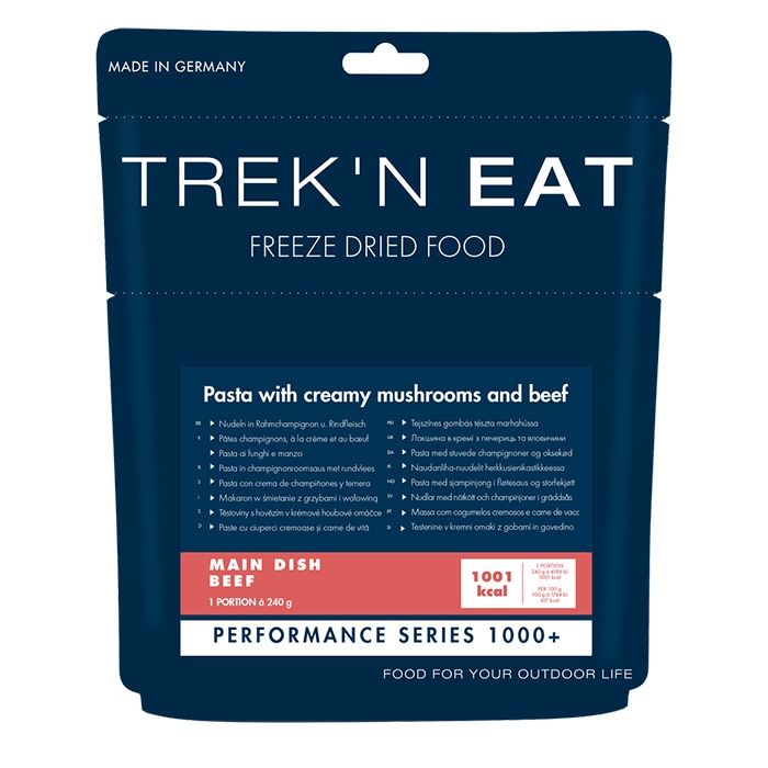 Trek N Eat Pasta Med Oksekød Og Svampe Ps    Kcal    Mad
