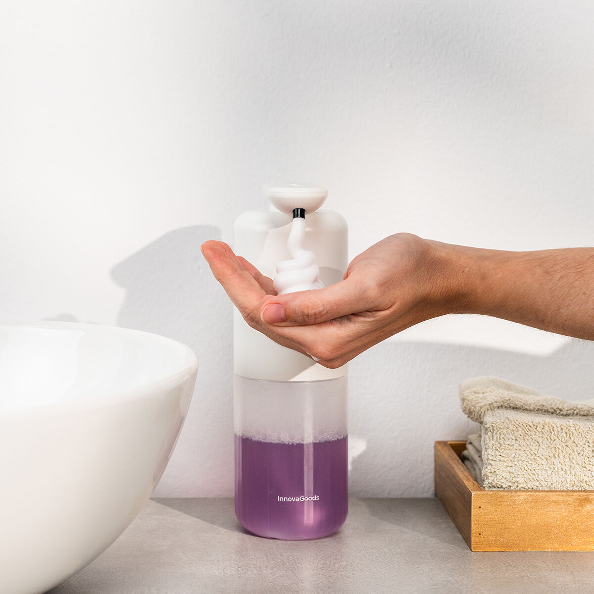 Automatisk Genopladelig Skumsæbedispenser Bitefom Innovagoods