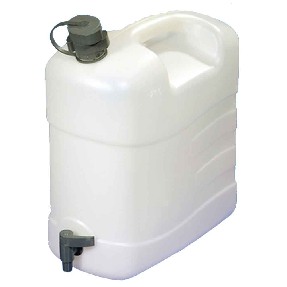 Robust 20 Liter Vanddunk med Hane fra Comet-pumpen