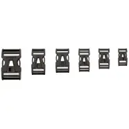 Vaude Steckschnalle   Mm Dual Adjust   Black   Str      Tilbehør Til Tasker
