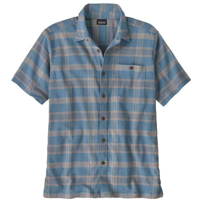 Patagonia M S A C Ss Skjorte Discovery:light Plume Grey