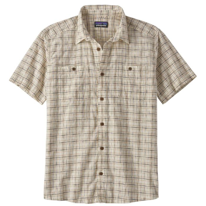 Patagonia M S Back Step Ss Skjorte Renewal:birch White