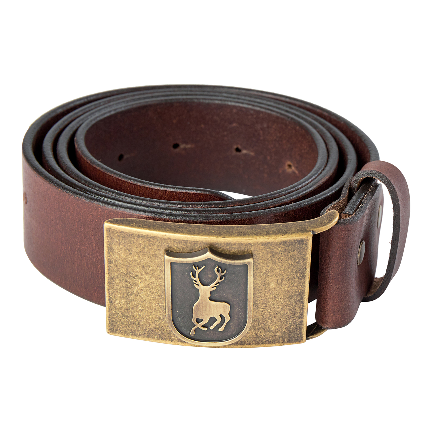 Læderbælte   Cognac Brown     Cm