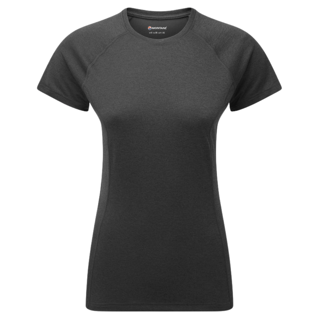 T Shirt Dame   Montane F Dart T Shirt   Sort