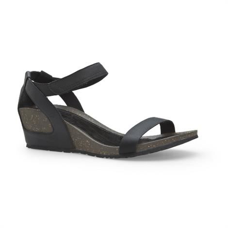 Teva Cabrillo Strap Wedge Sandaler til Dame - Sort Komfort