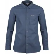 Lundhags Ekren Solid Ms Ls Shirt   Mid Blue   Str  Xl   Skjorte