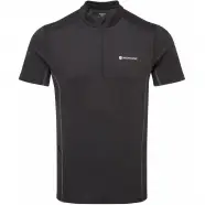 Montane Dart Zip T Shirt   Black   Str  S   T Shirt
