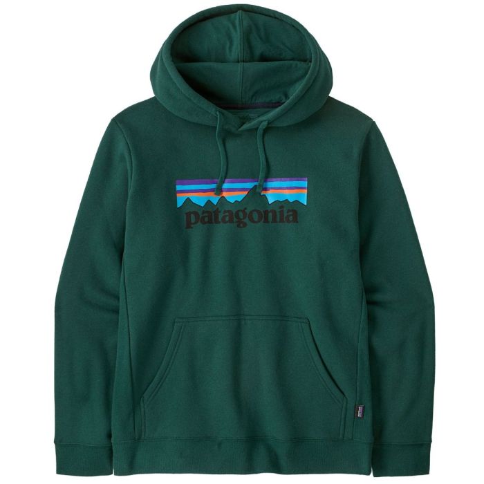 Patagonia P Logo Hættetrøje i Cascade Green - Kvalitet!
