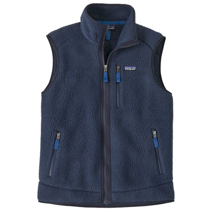 Patagonia Retro Pile Vest i Ny Marineblå med Sunken Blue