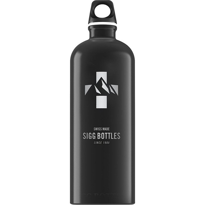 Sigg Drikkeflaske Traveller 1 L - Sort til Udendørs Eventyr