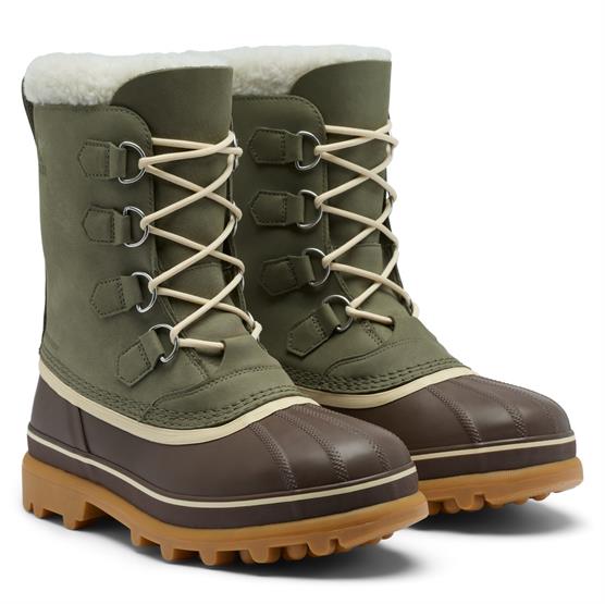 Sorel Caribou Wp Mens  Stone Green   Tobacco