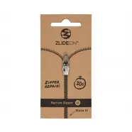 Zlideon Narrow Zipper Xs   Silver   Str  Xs   Lynlås