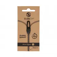 Zlideon Normal Metal Zipper L   Black   Str  L   Lynlås